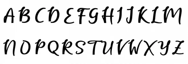 eagle-script Font Litere mari