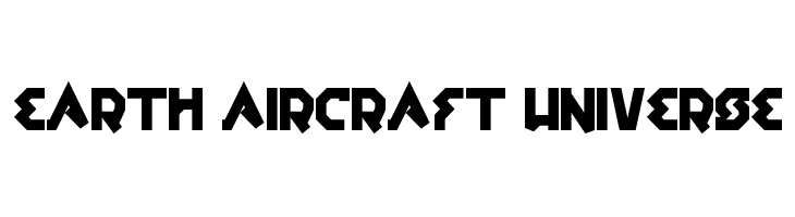 earth aircraft universe  Free Fonts Download