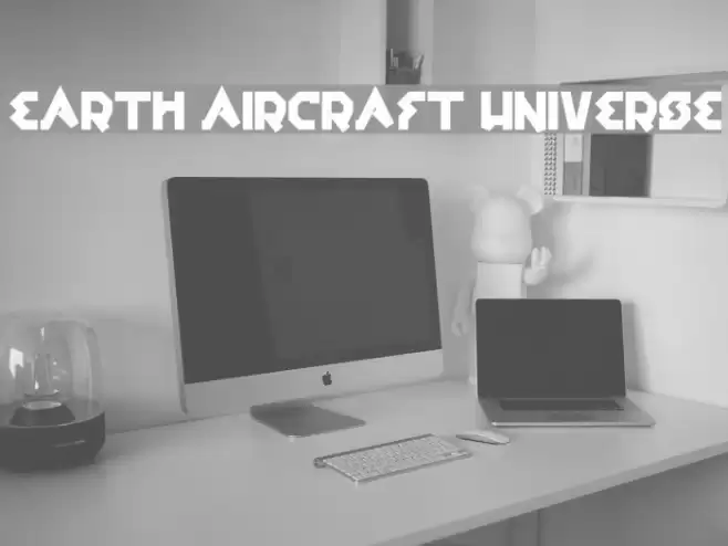 earth aircraft universe Font examples
