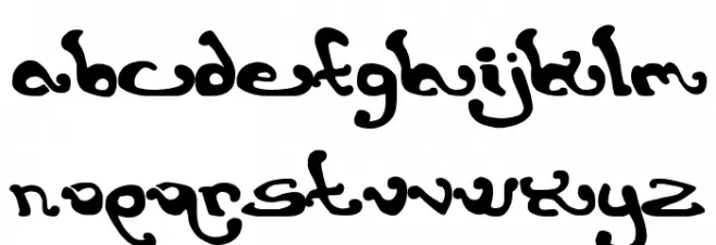 earthling. Schriftart Groß