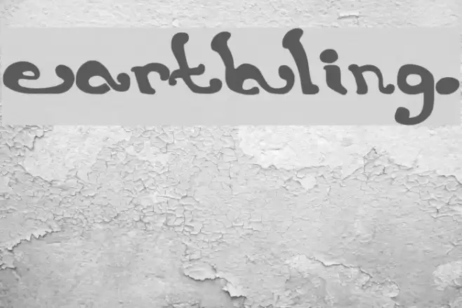 earthling. Font examples