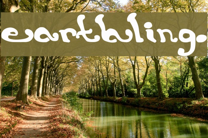 earthling. Шрифта examples