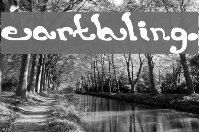 earthling. Font examples