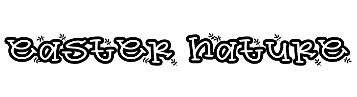 easter nature  フリーフォントのダウンロード