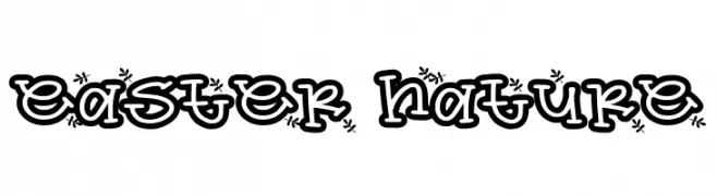 easter nature  免费字体下载