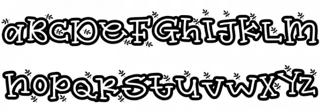 easter nature Font Litere mici