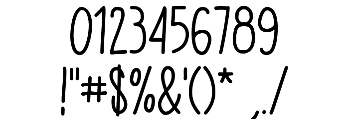 easy cre Font OTHER CHARS