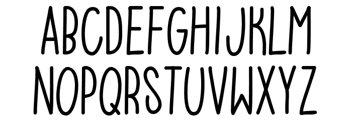 easy cre Font LOWERCASE