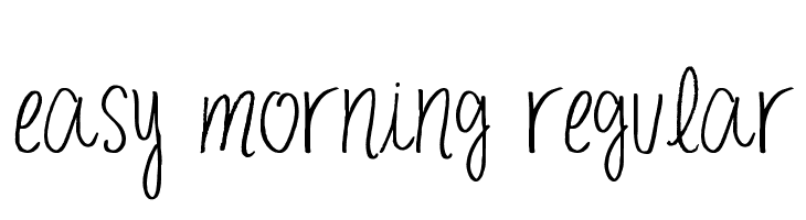 easy morning Regular  font caratteri gratis