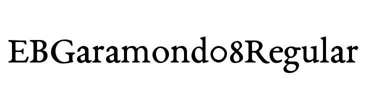 EB Garamond 08 Regular  font caratteri gratis