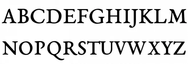EB Garamond 08 Regular Fonte MAIÚSCULAS