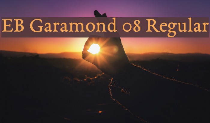 EB Garamond 08 Regular Font examples