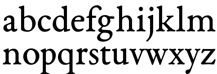 EB Garamond 08 Regular Font LOWERCASE