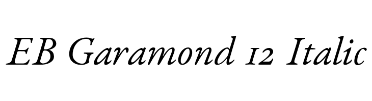 Garamond Semibold Italic