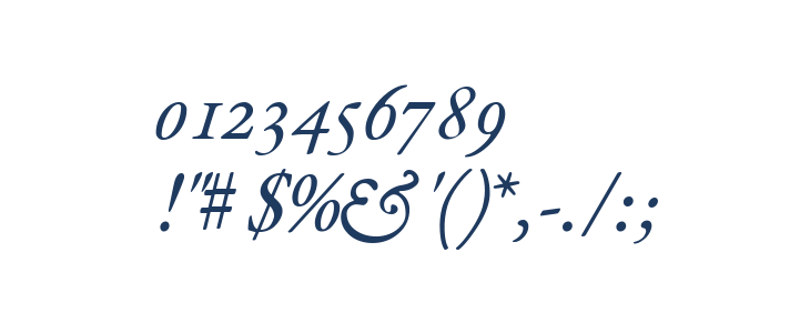 EB Garamond 12 Italic Other Characters