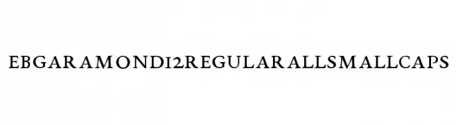 EB Garamond 12 Regular All SmallCaps  Frei Schriftart Herunterladen