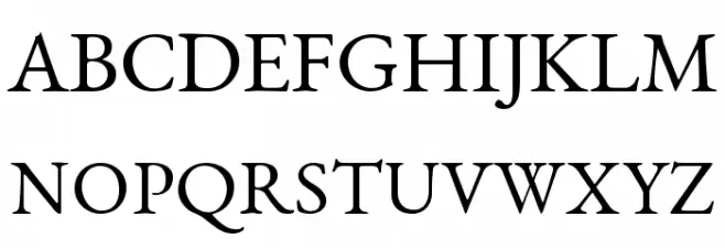 EB Garamond 12 Regular Polices MAJUSCULES