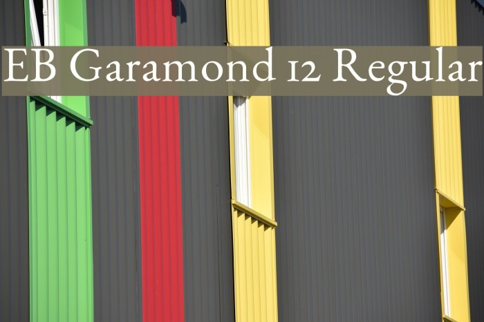 EB Garamond 12 Regular Font examples