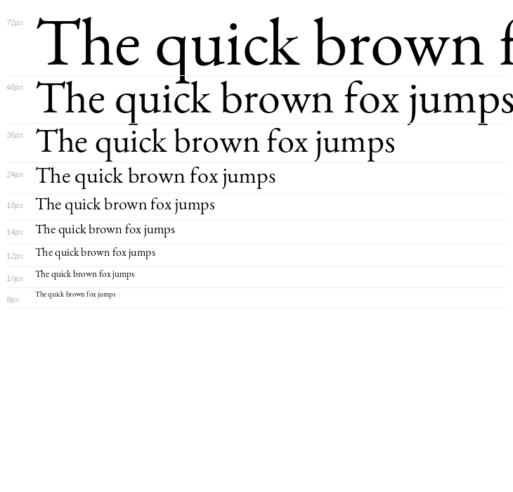 EB Garamond 12 Regular Waterfall