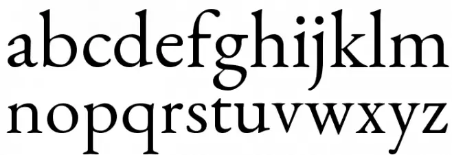 EB Garamond 12 Regular Шрифта строчной
