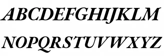 EB Garamond Bold Italic Шрифта ВЕРХНИЙ