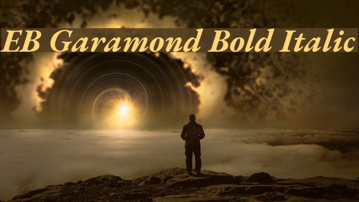 EB Garamond Bold Italic Font examples