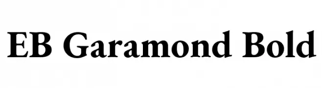 EB Garamond Bold  les polices de caractères gratuit tlcharger