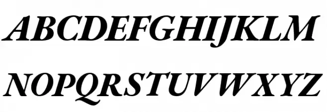EB Garamond ExtraBold Italic Schriftart Groß