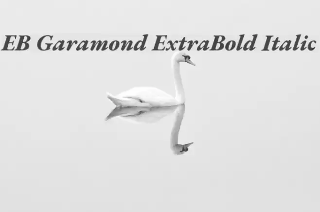 EB Garamond ExtraBold Italic Fonte examples