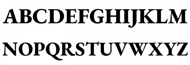EB Garamond ExtraBold Schriftart Groß