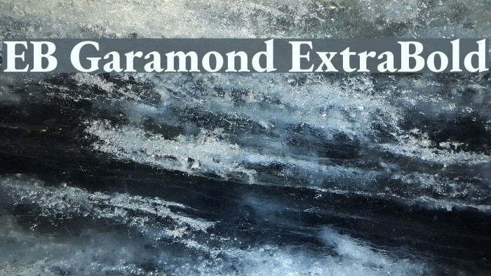 EB Garamond ExtraBold Font examples
