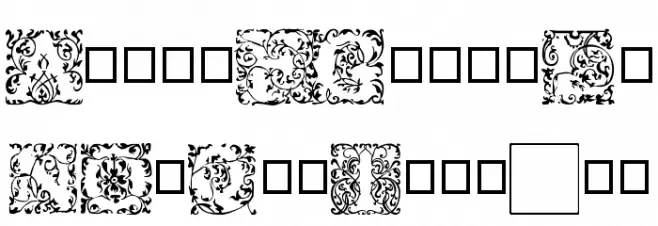 EB Garamond Initials Fill1 Fuentes MAYÚSCULAS