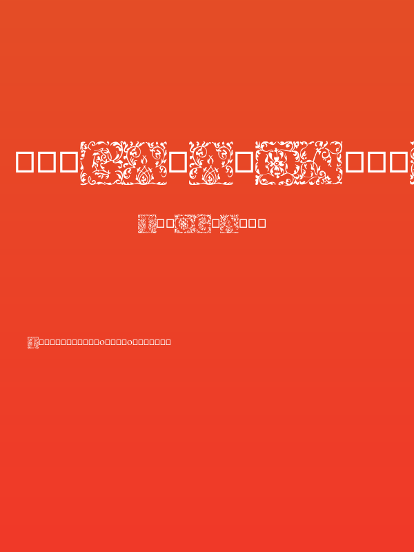 EB Garamond Initials Fill1 Poster