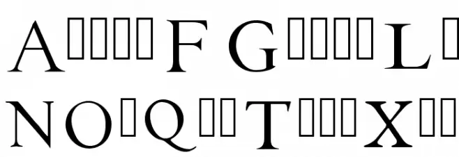 EB Garamond Initials Fill2 Font OTHER CHARS