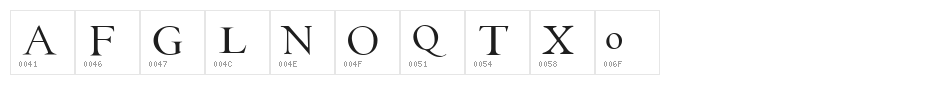 EB Garamond Initials Fill2 Character Map