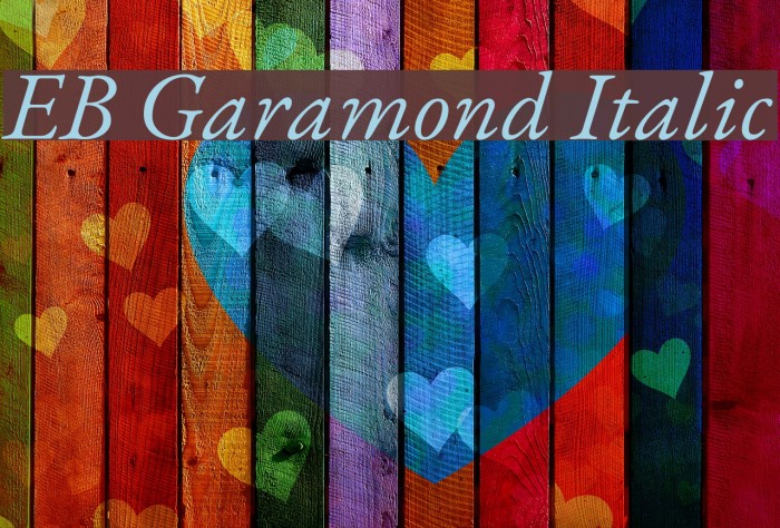 EB Garamond Italic Font examples