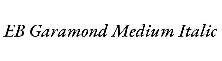 Резиденция гармонд. Шрифт Garamond Italic. Medium Italic шрифт. Шрифт EB Garamond. Garamond Premier Pro.