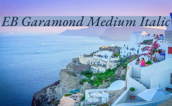 EB Garamond Medium Italic Font examples