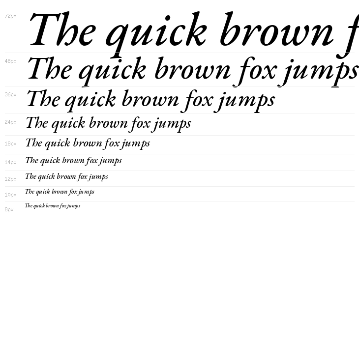 EB Garamond Medium Italic Waterfall