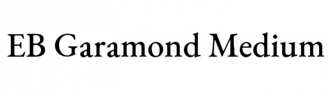 EB Garamond Medium  les polices de caractères gratuit tlcharger