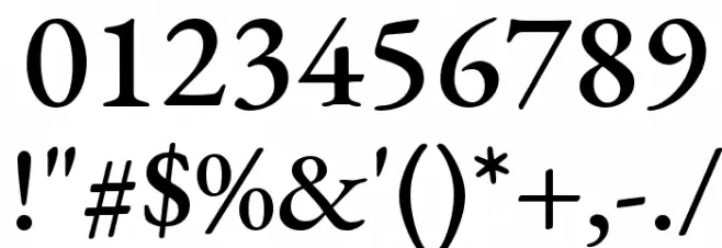 EB Garamond Medium Font OTHER CHARS