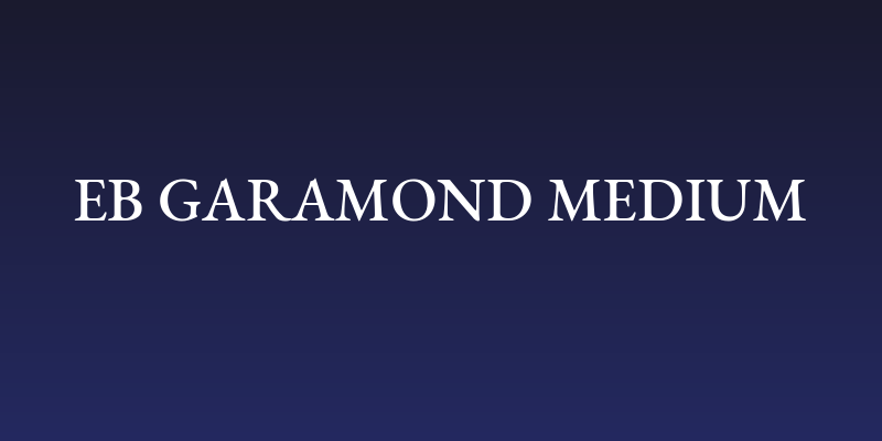 EB Garamond Medium Social Header