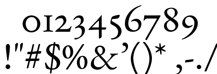 EB Garamond Regular SmallCaps Font OTHER CHARS