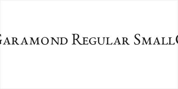 EB Garamond Regular SmallCaps Logo