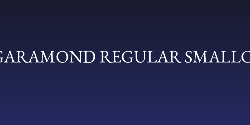EB Garamond Regular SmallCaps Social Header