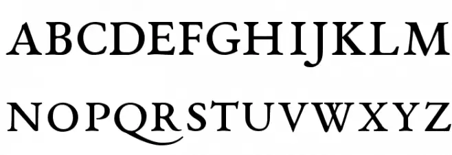 EB Garamond Regular SmallCaps 字体 小写