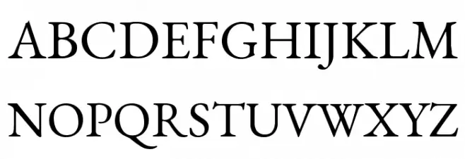 EB Garamond Regular خط أحرف كبيرة
