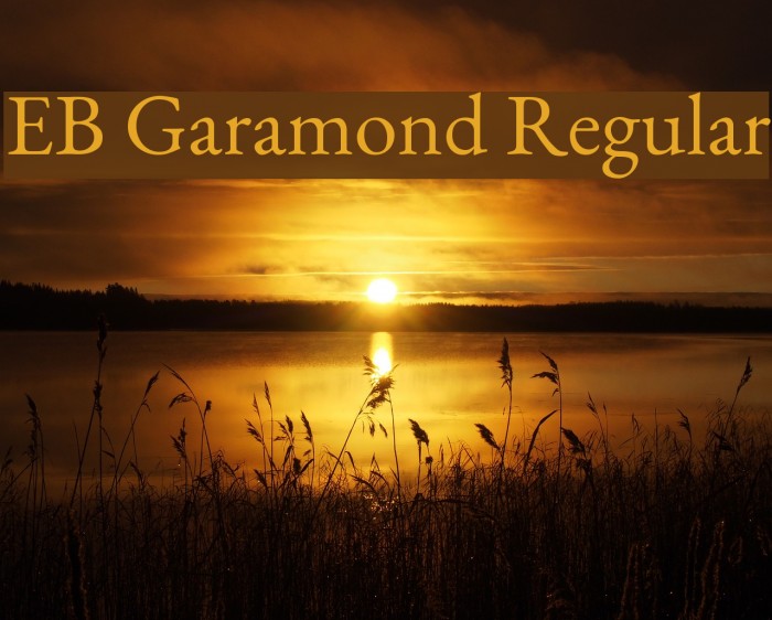 EB Garamond Regular Font examples