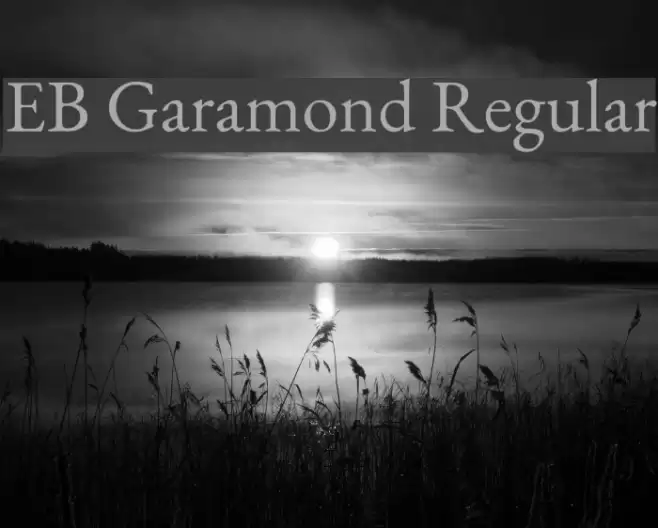 EB Garamond Regular Font examples