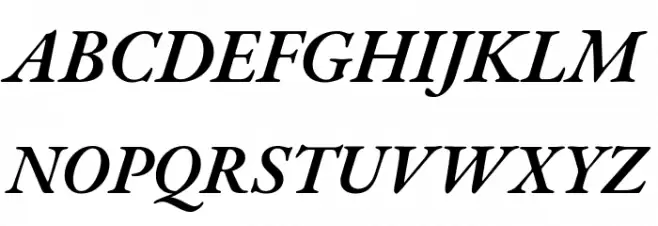 EB Garamond SemiBold Italic Fonte MAIÚSCULAS
